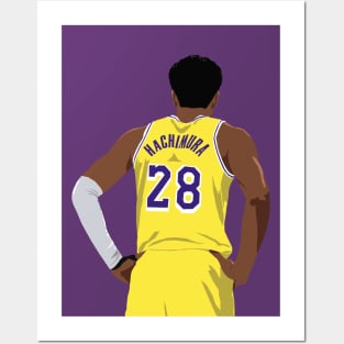 Rui Hachimura Back-To (LA) Posters and Art